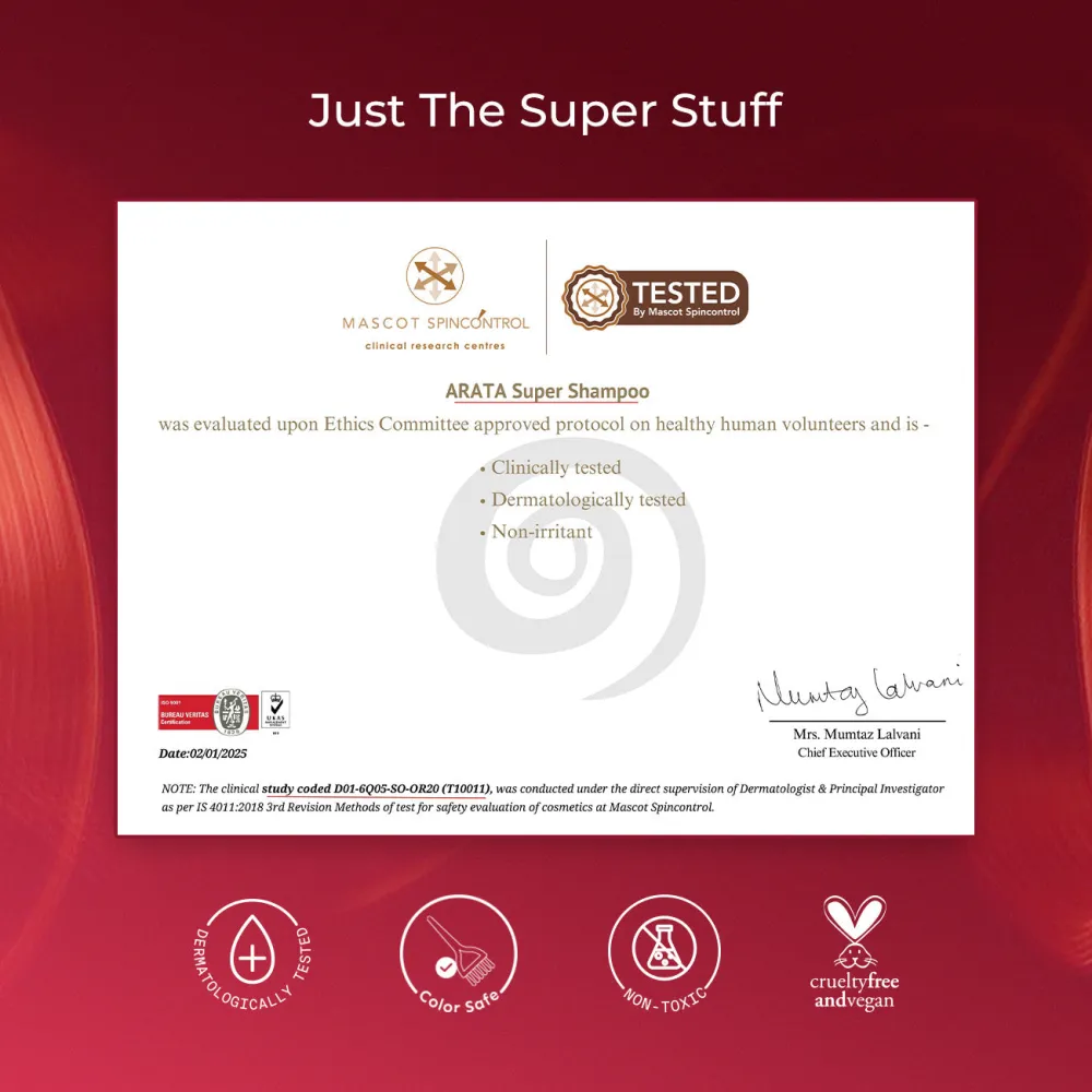 Biotin & Protein Rich  Super Shampoo for Daily Nourishment, Damage & Frizz Control  - 300ml + Free Scalp Massager - Image 10