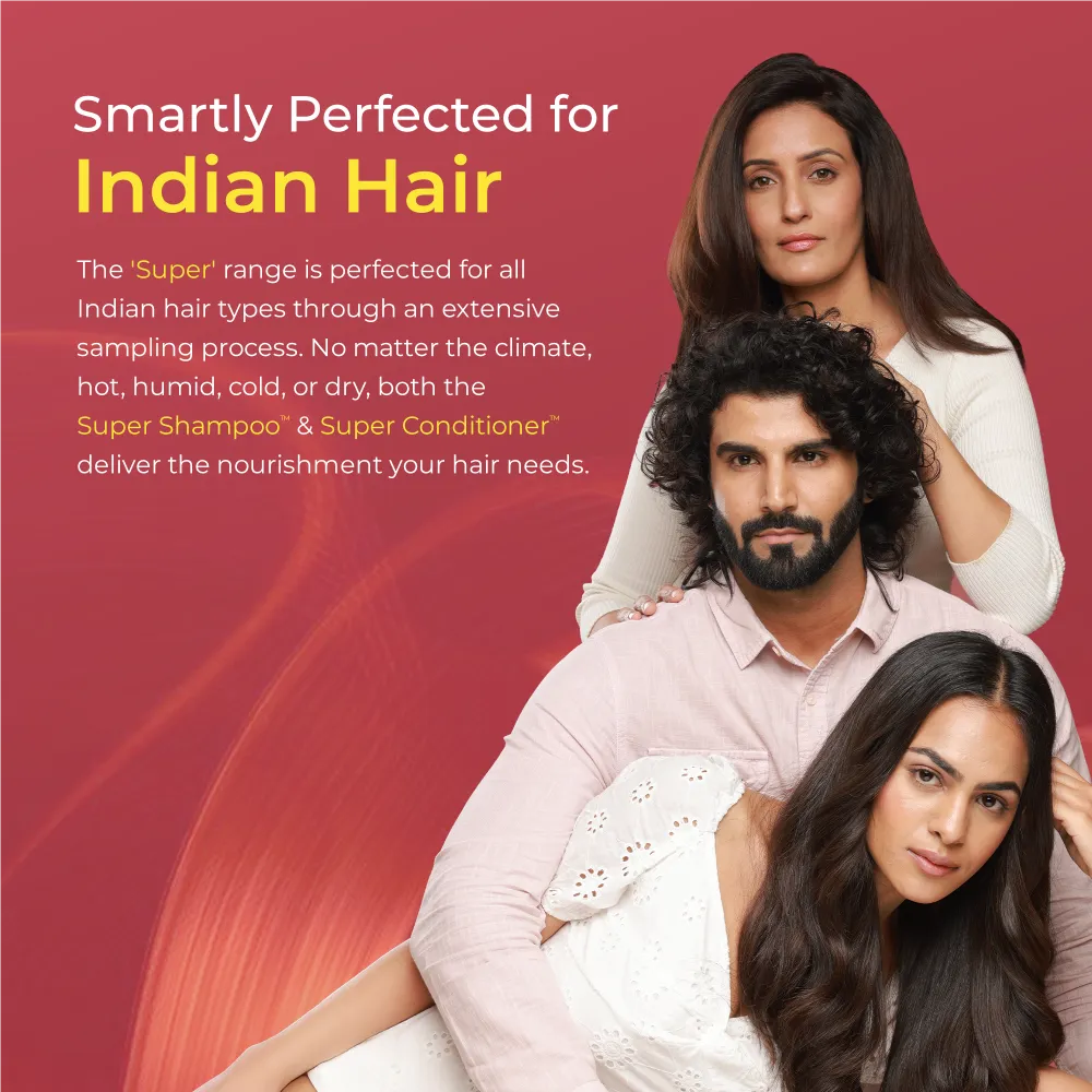 Super Moisture Duo with Biotin & Vegan Keratin for Dry & Damaged Hair - Super Shampoo (300ml) + Super Conditioner (200ml) - Image 6