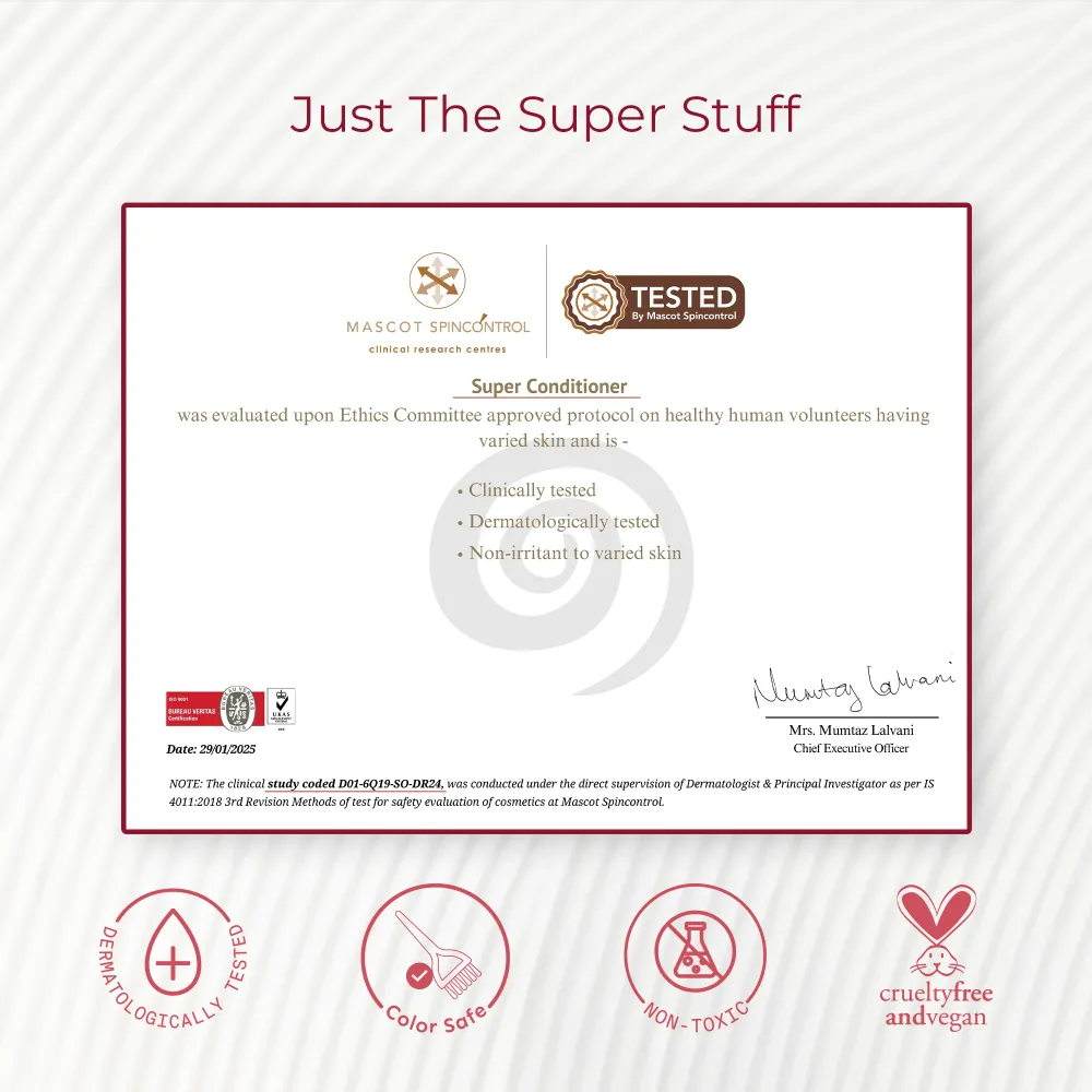 Super Moisture Duo with Biotin & Vegan Keratin for Dry & Damaged Hair - Travel Pack - Super Shampoo (150ml) + Super Conditioner (200ml) - Image 7