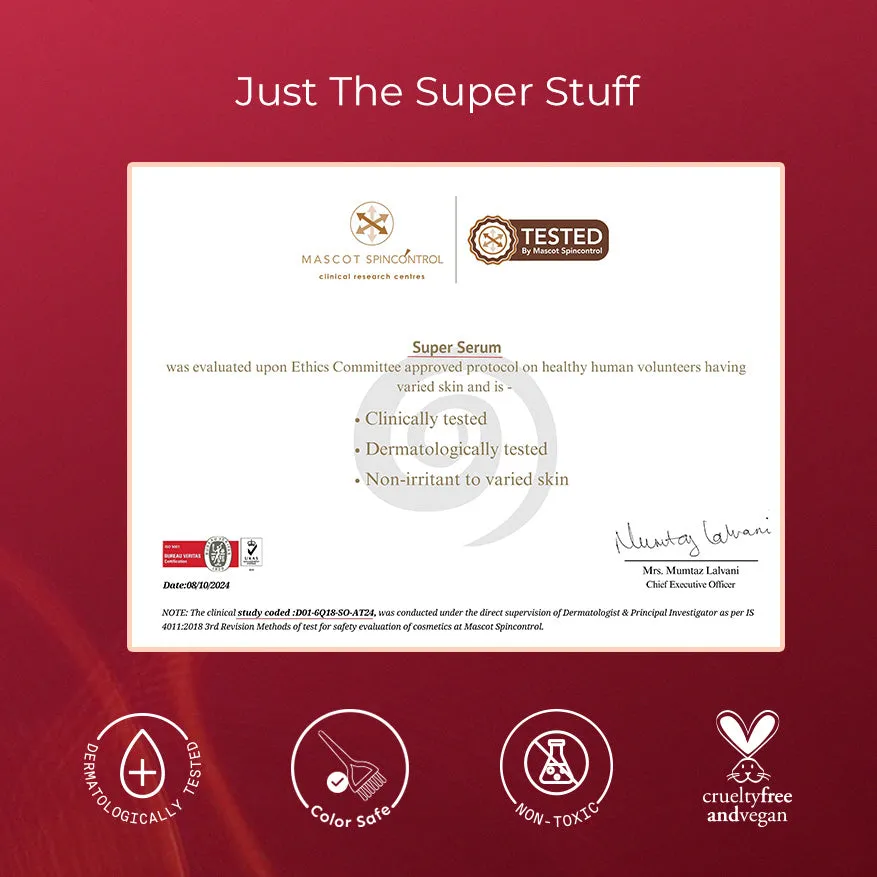 Super Anti-Damage Trio with Biotin, Jojoba & Vegan Keratin for Dry, Frizzy, & Damaged Hair - Super Shampoo™ (300ml) + Super Conditioner™ (200ml) + Super Serum™ (30ml) - Image 10