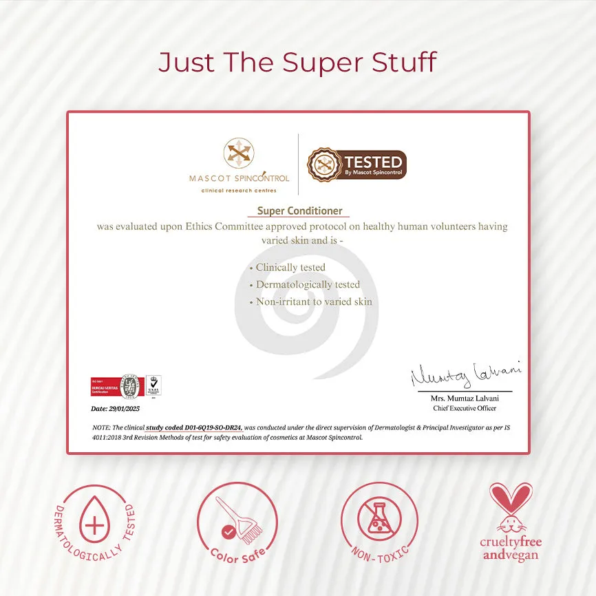 Super Anti-Damage Trio with Biotin, Jojoba & Vegan Keratin for Dry, Frizzy, & Damaged Hair - Super Shampoo™ (300ml) + Super Conditioner™ (200ml) + Super Serum™ (30ml) - Image 8