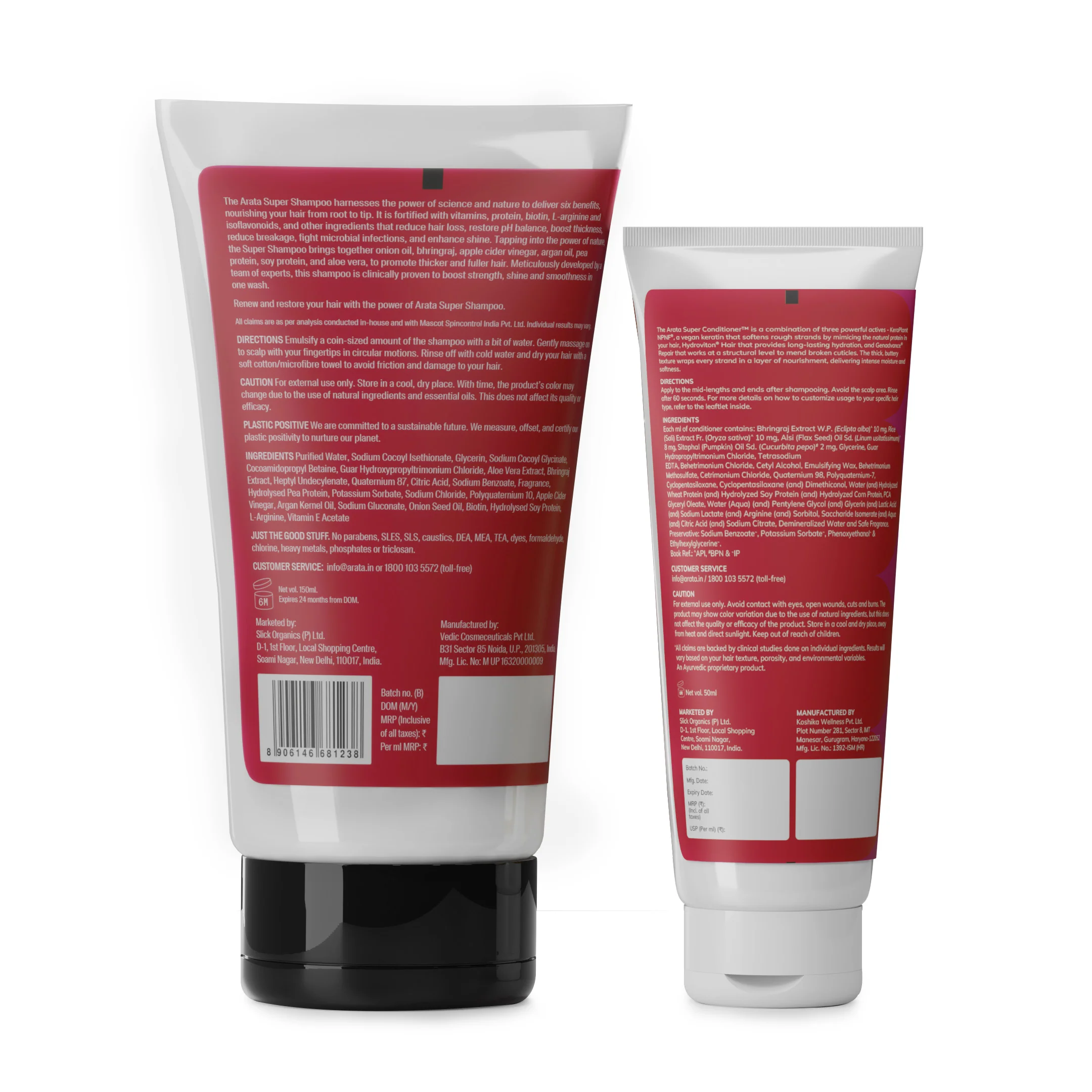 Super Moisture Duo with Biotin & Vegan Keratin for Dry & Damaged Hair Mini - Super Shampoo™ (150ml) + Super Conditioner™ (50ml) - Image 4