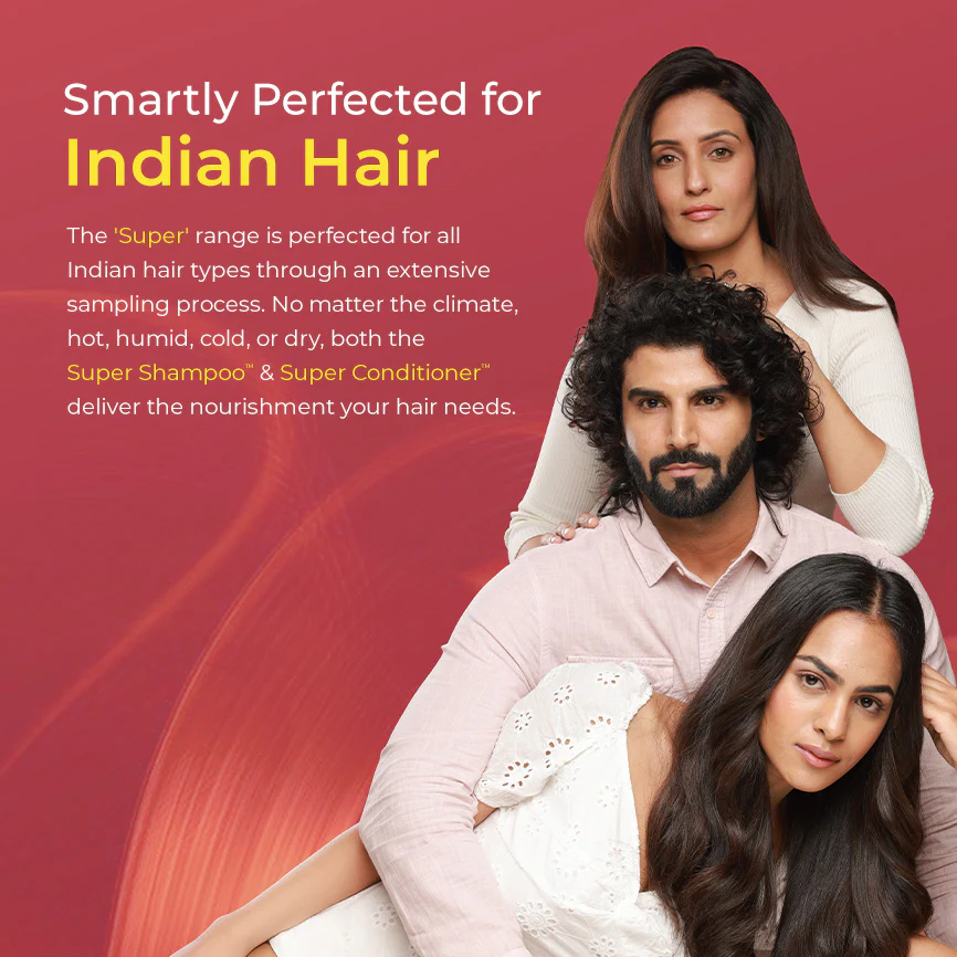 Super Moisture Duo with Biotin & Vegan Keratin for Dry & Damaged Hair Mini - Super Shampoo™ (150ml) + Super Conditioner™ (50ml) - Image 7