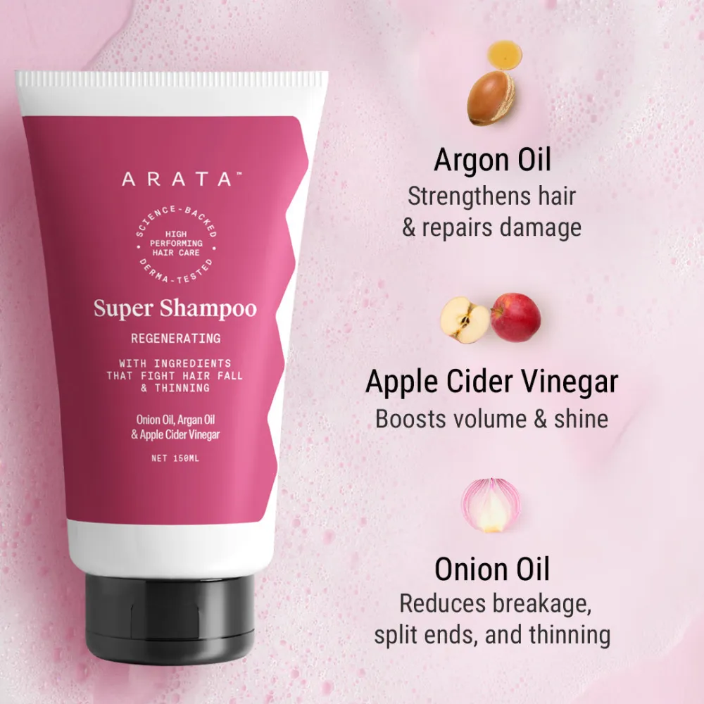 Biotin & Protein Rich Super Shampoo for Damage & Frizz Control - Travel Pack - 150ml BYOB - Image 4