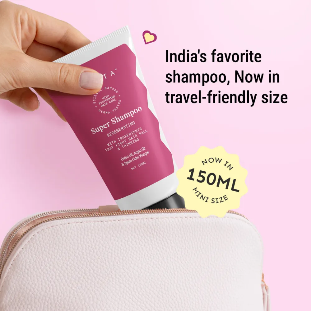 Biotin & Protein Rich Super Shampoo for Damage & Frizz Control - Travel Pack - 150ml BYOB - Image 7